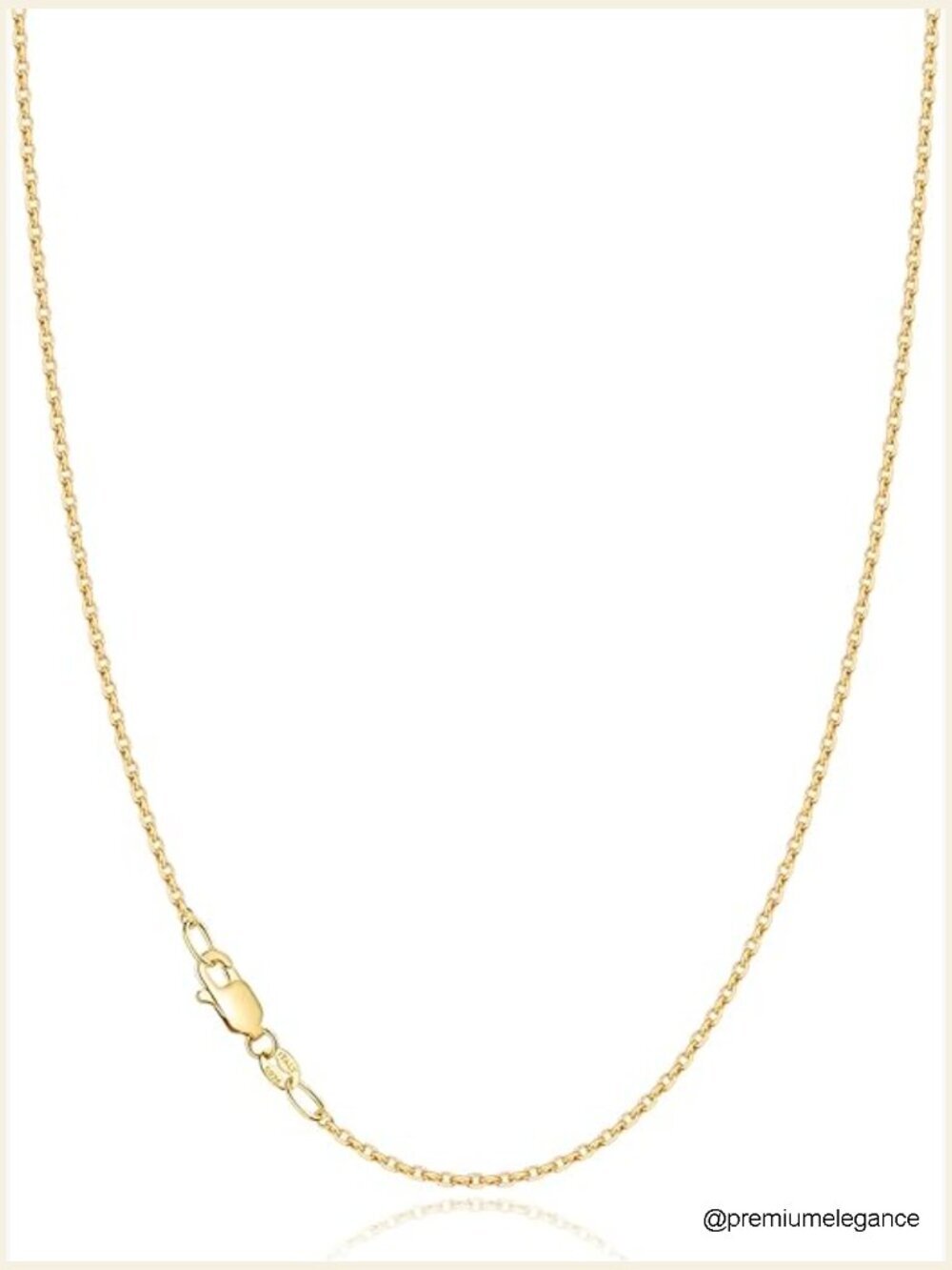 1.2mm Dainty Cable Chain Necklace 14-24 Inch S925 Sterling Silver 18k Gold